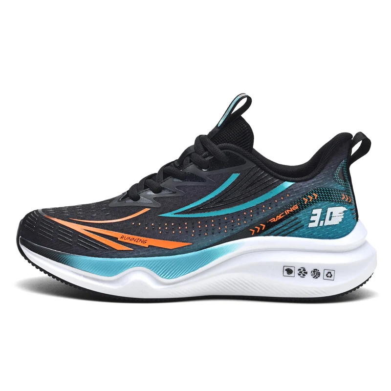 3.0 Air Cushion Carbon Plate Marathon Men Sports Running Shoes Breathable Lightweight Women\'s Comfortable Nonskid Sneakers