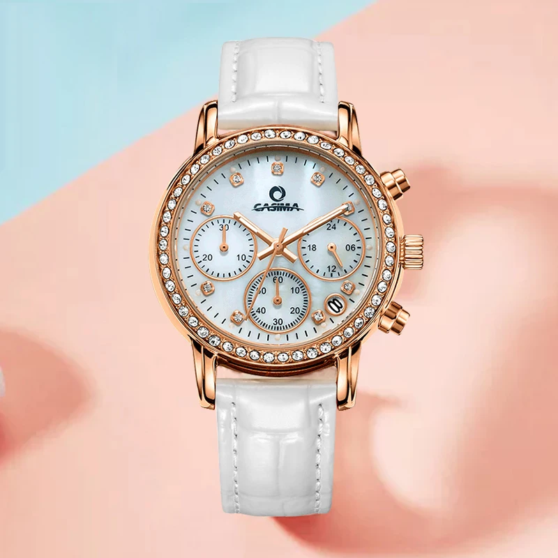 CASIMA Couple Watches Simple Trendy Fashion Watch Versatile Waterproof Luminous Ladies Quartz Watch Model SP-2603-1005