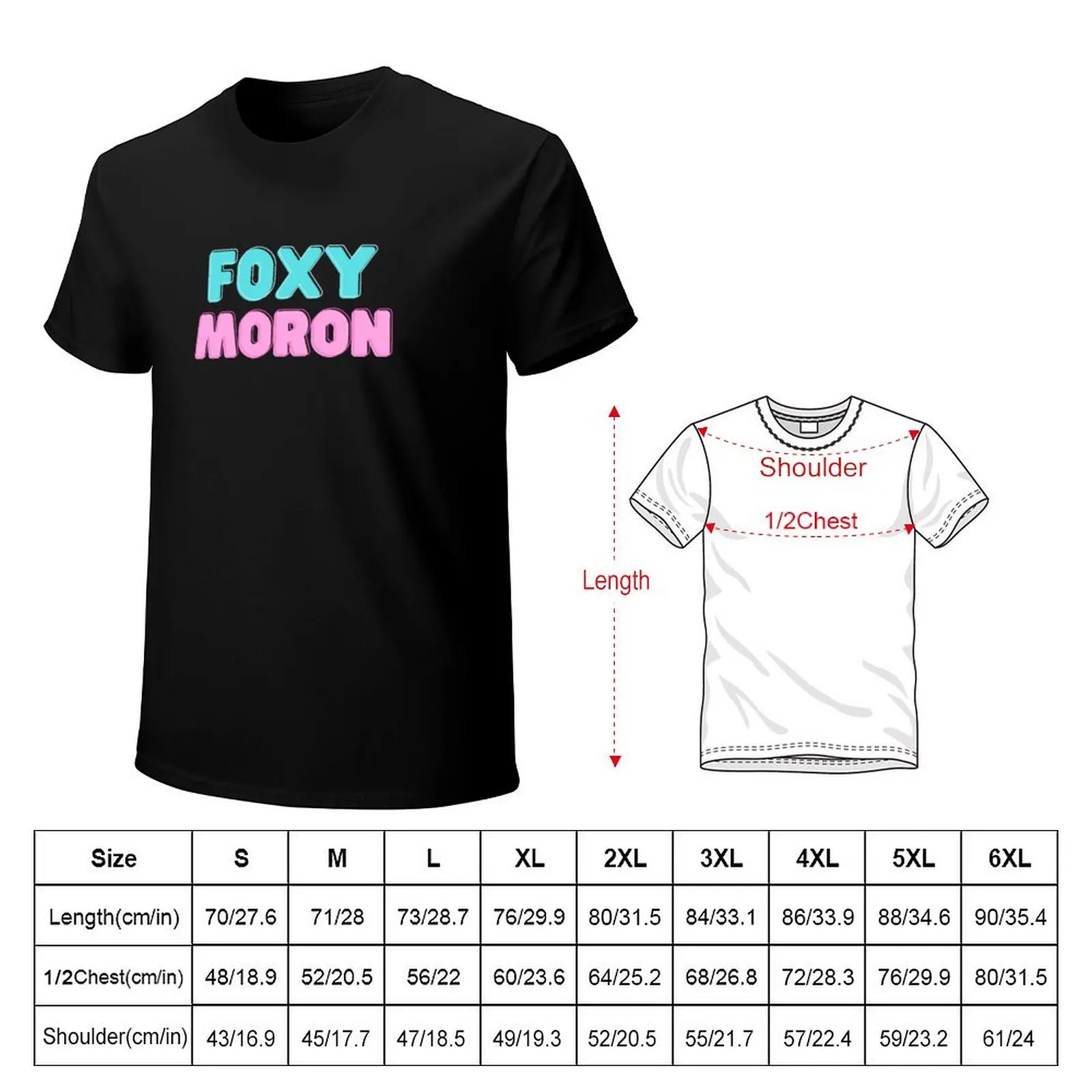 Foxy Moron Kath and Kim T-Shirt Simple Casual Short Sleeve Tee