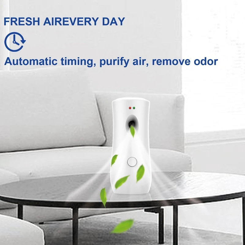 2Piece Free Standing Wall Mounted Automatic Spray Dispenser Aromatherapy Machines White