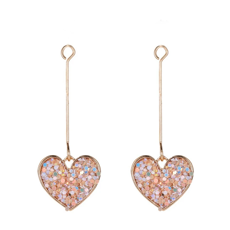Engood 60Pcs Pink Heart Rhinestones Buckle Sewing Trim & Embellishments Craft Button for DIY Jewelry Earrings Pendants Hair