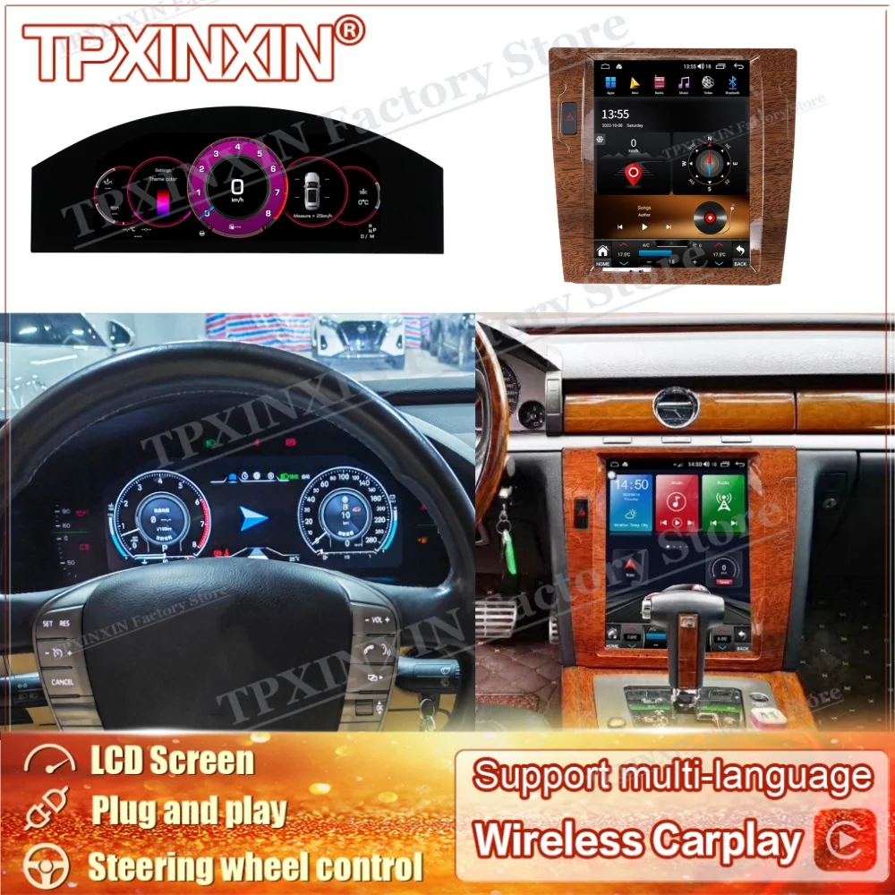 Android 15 Multimedia For VW Phaeton 2008~2013 Car dashboard GPS Navigation Video Stereo Receiver Audio Radio Carplay Head Unit