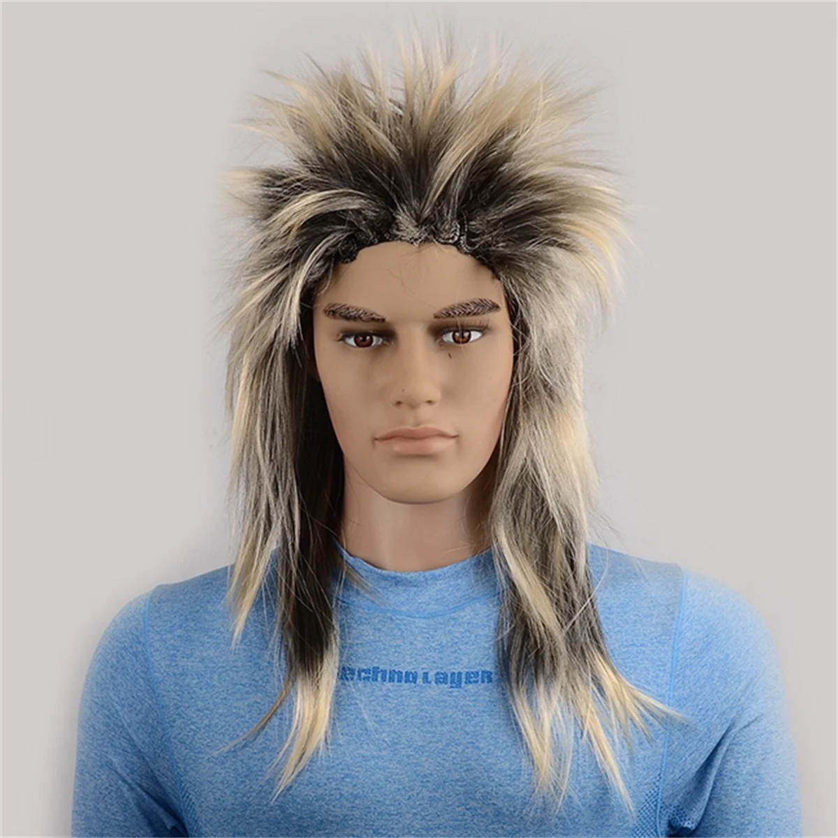 Men's Kill Matt Headgear Long Curly Hair Synthetic Wig Holiday Party Birthday Party Daily Ware