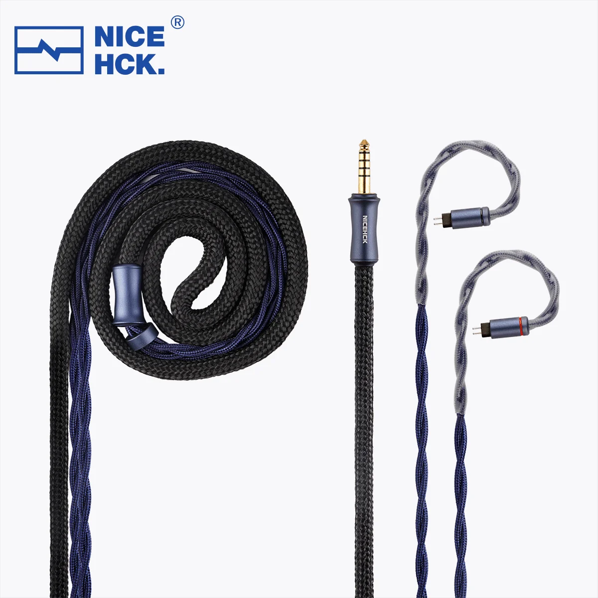 NICEHCK Engr.alloy 2pin/4.4mm イヤホンケーブル NICEHCK Engr.CuAgHYB 限定数量ケーブル銅銀混合導体 HiFi イヤホン