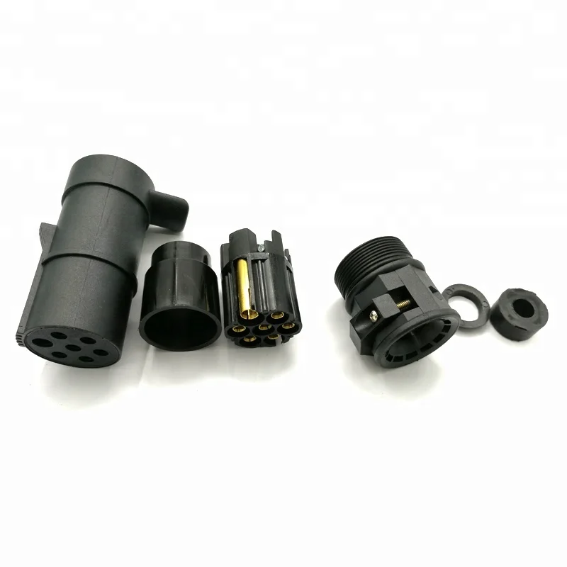 European Style 24V 7Pin Trailer Plug Trailer Connector 7way  PVC N  Trailer Adapter - view 3