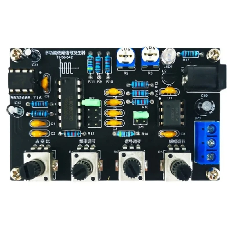 Imagem -04 - Gerador de Sinal de Baixa Frequência Multifuncional Projeto de Solda Faça Você Mesmo Kit Eletrônico Icl8038 5hz400khz Multi-wave