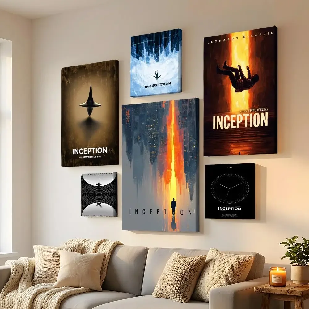 Classic Movie I-Inception Framed Wall Painting HD Canvas Wall Art | Optional Framed/Unframed | Modern Entryway Home Decor