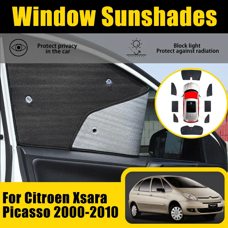 Car Full Sun Visor For Citroen Xsara Picasso 2000~2010 2001 2002 2003 Protection Window Sun Visor Sunshade Cover Accessories