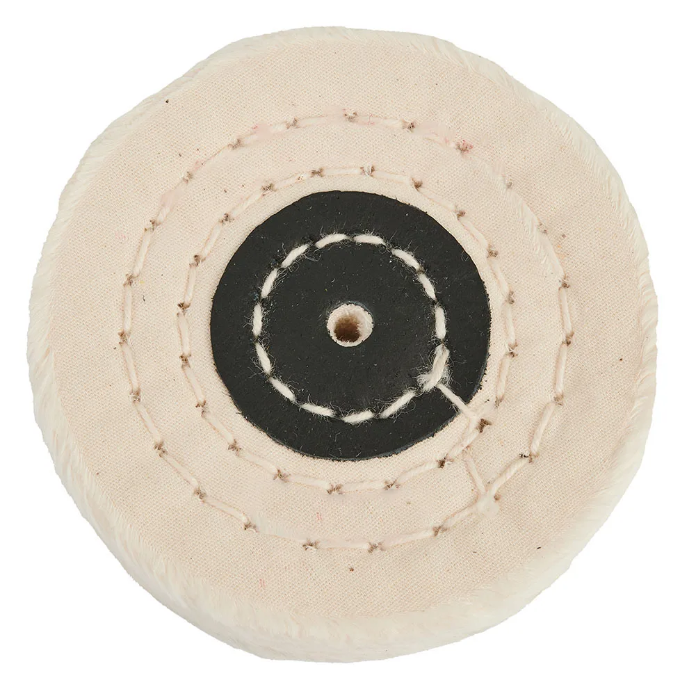 50-200mm White Cotton Lint Cloth Buffing Wheel Gold Silver Jewelry Mirror Polishing Wheel Grinder Tool Polishing Disc Polisher