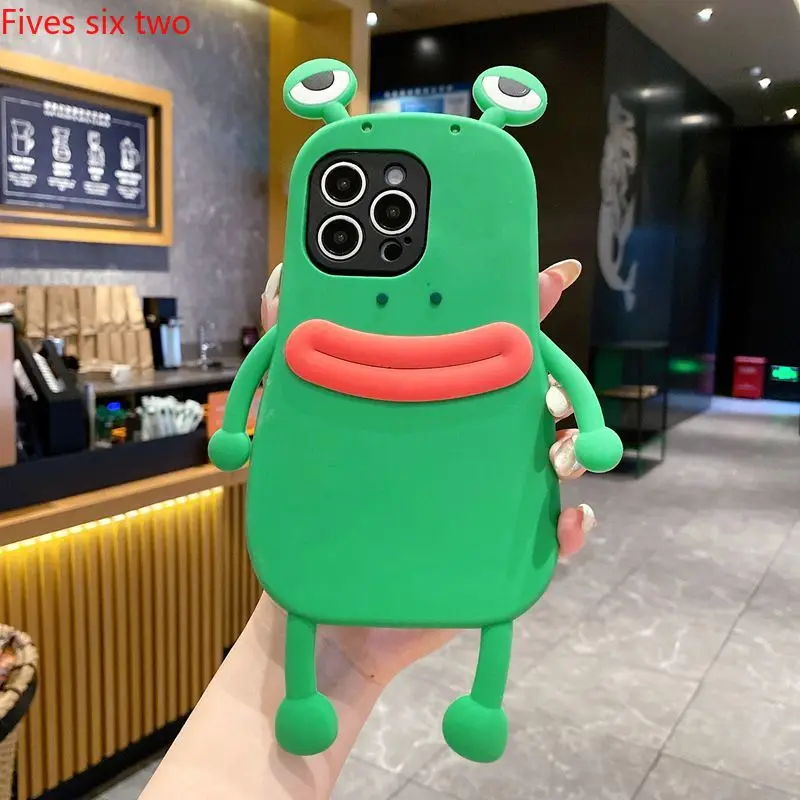 

Чехол для телефона с 3D милой лягушкой и ремешком для VIVO V50 Lite V40 Pro V50E V40E Y300 Plus Y29 Y29S Y19S Мягкий противоударный чехол через плечо