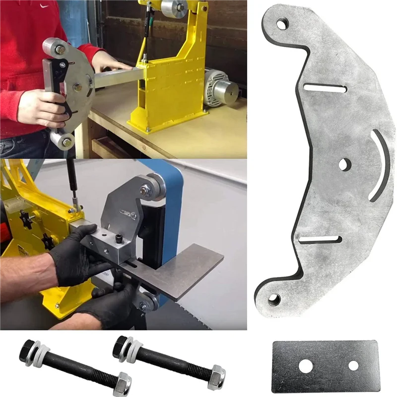 2X Belt Grinder D-Backing Plate for 2X72 Inch Knife Making Grinder with Bolt Axles