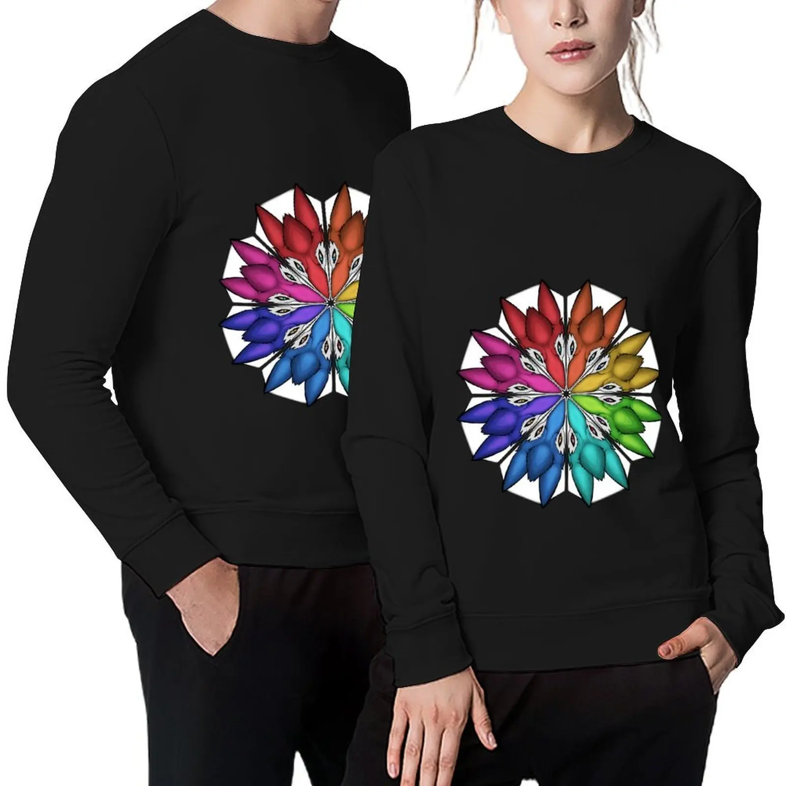 

Sergal Color Wheel Pullover men wear autumn new products clothes for men men's sweat-shirt set sweatshirts