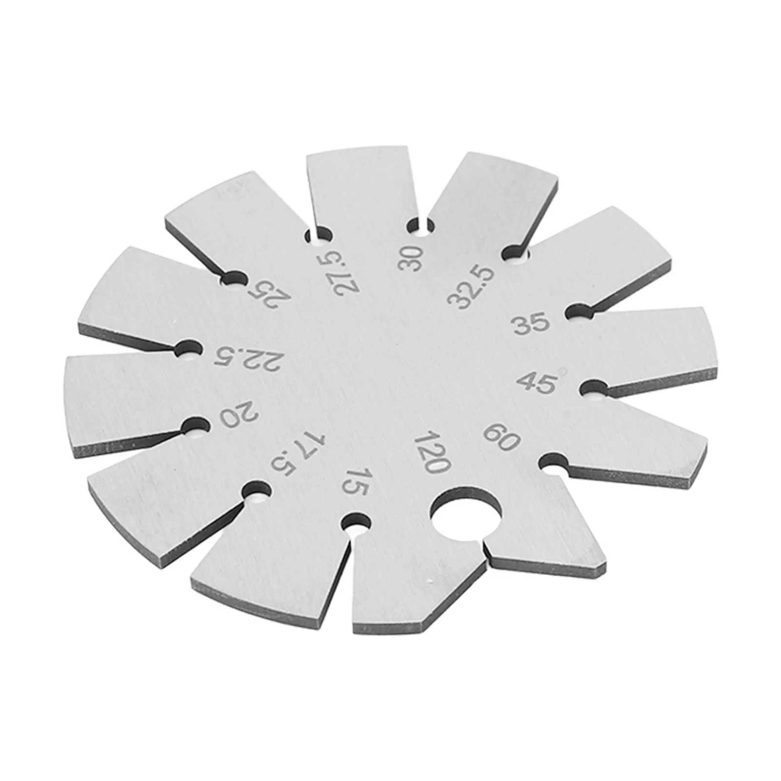 Portable Knife Bevel Gauge Bevel Angle Gauge Stainless Steel Oblique Edges Protractor for Knife Blade Measuring 15‑120 Degree