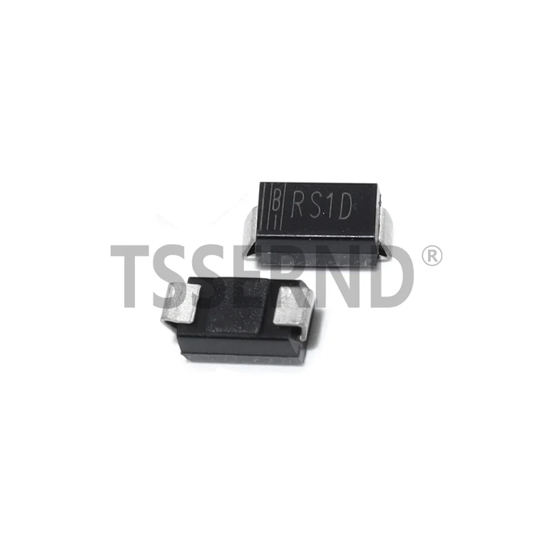 100PCS RS1D RS1G RS1J RS1M SMA DO-214AC 1A 200V 400V 600V 1000V FR104 FR107 SMD Fast Recovery Rectifiers Diode