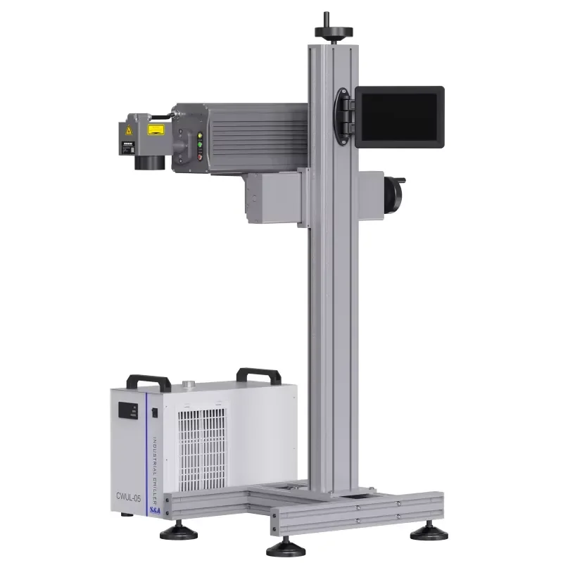 Yaomatec 5W 10W UV Laser Marking Machine for PPR Pipe PVC Pipe Food Packaging Bags Coding Expiry Date Serial Number