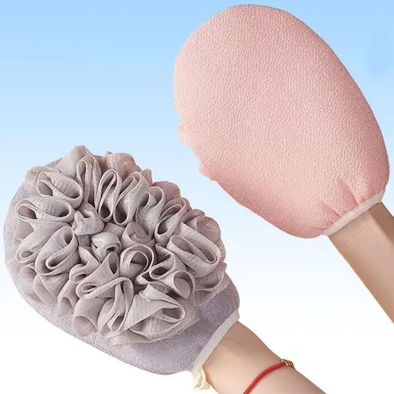 

Double Sided Bath Gloves Super Soft Exfoliating Body Scrubber for Adult Kids Shower Massage Mesh Bathing Tool Accessories