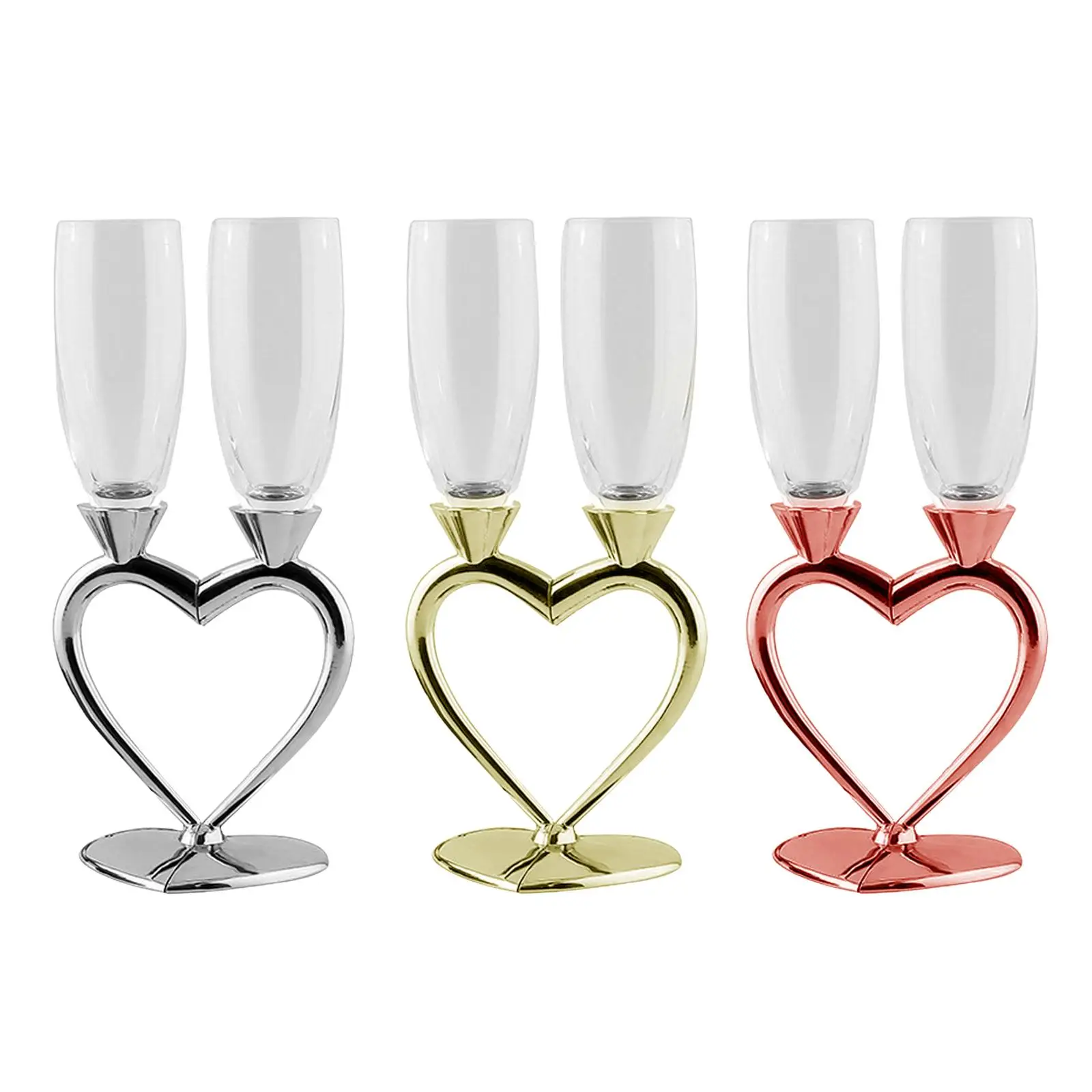 Novelty Drinks Cup Heart Shaped Glass Cups for Birthday Banquet Valentine's Day