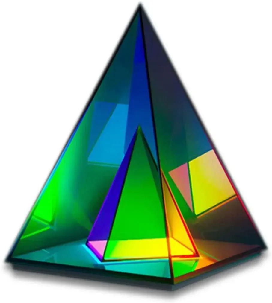 

Modern New Acrylic Pyramid Table Lamp Decorative Art Exhibition Hall Creative Personality Triangle Atmosphere Night Light