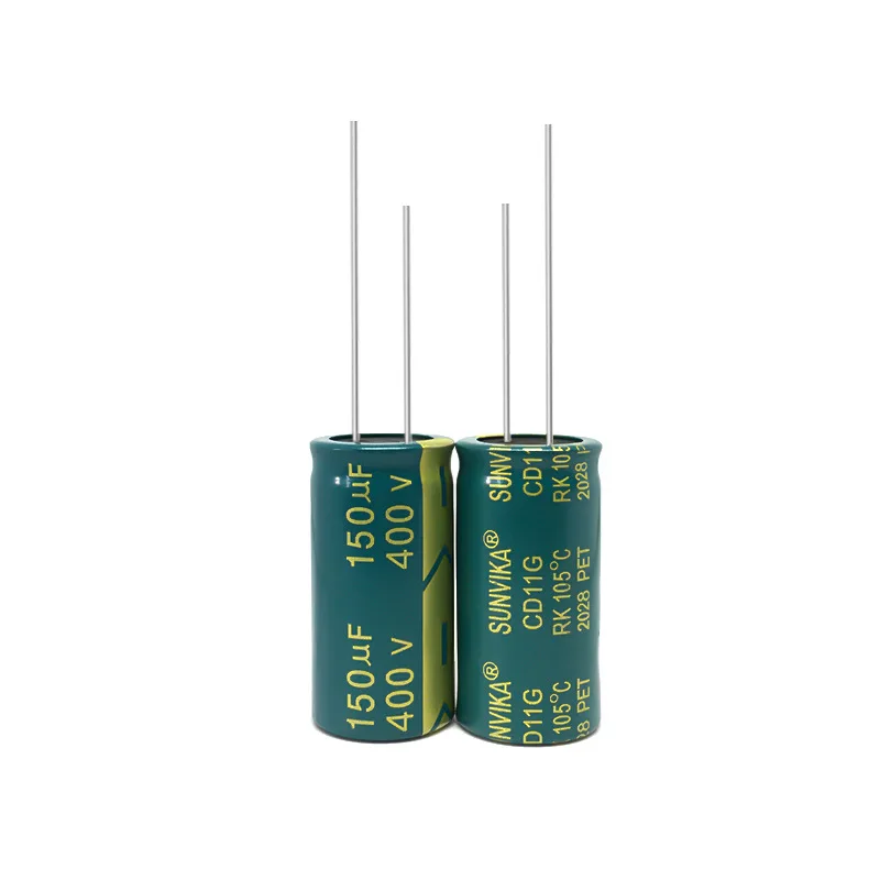 10pcs 400V 150uF Electrolytic Capacitor 18x35mm for Hair Dryer Lighting Charger Power Supply