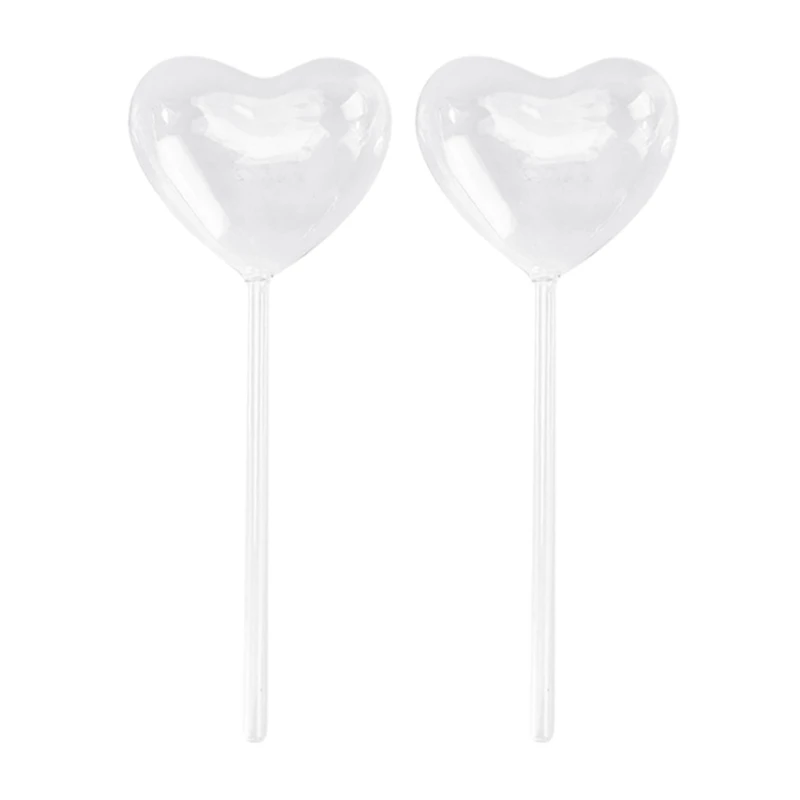 Globos riego vidrio para plantas, bombillas autorriego en forma corazón, dispositivos, bombillas riego para