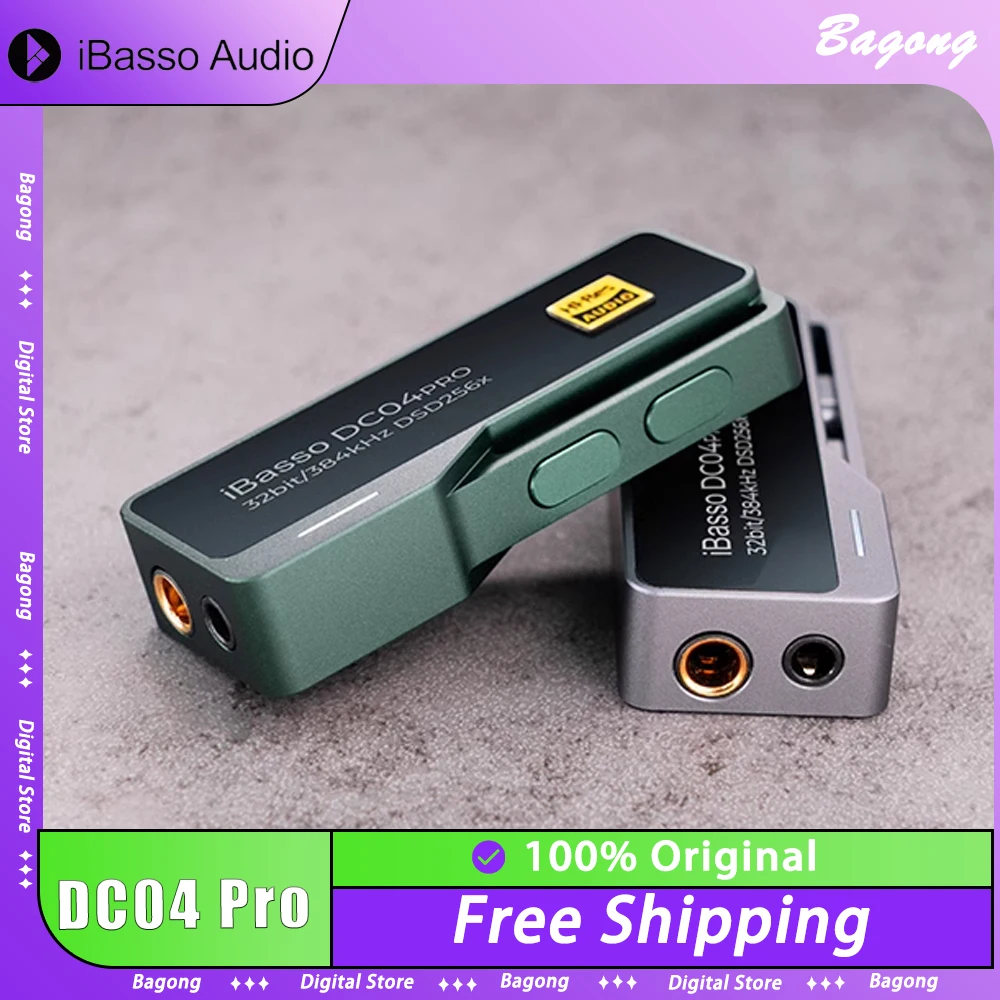 iBasso DC04 Pro Portable Decoder Hi-Res Audio Lossless HIFI Headphone Amplifier Custom Decoder PCM384 DSD256 Dual CS43131 DAC