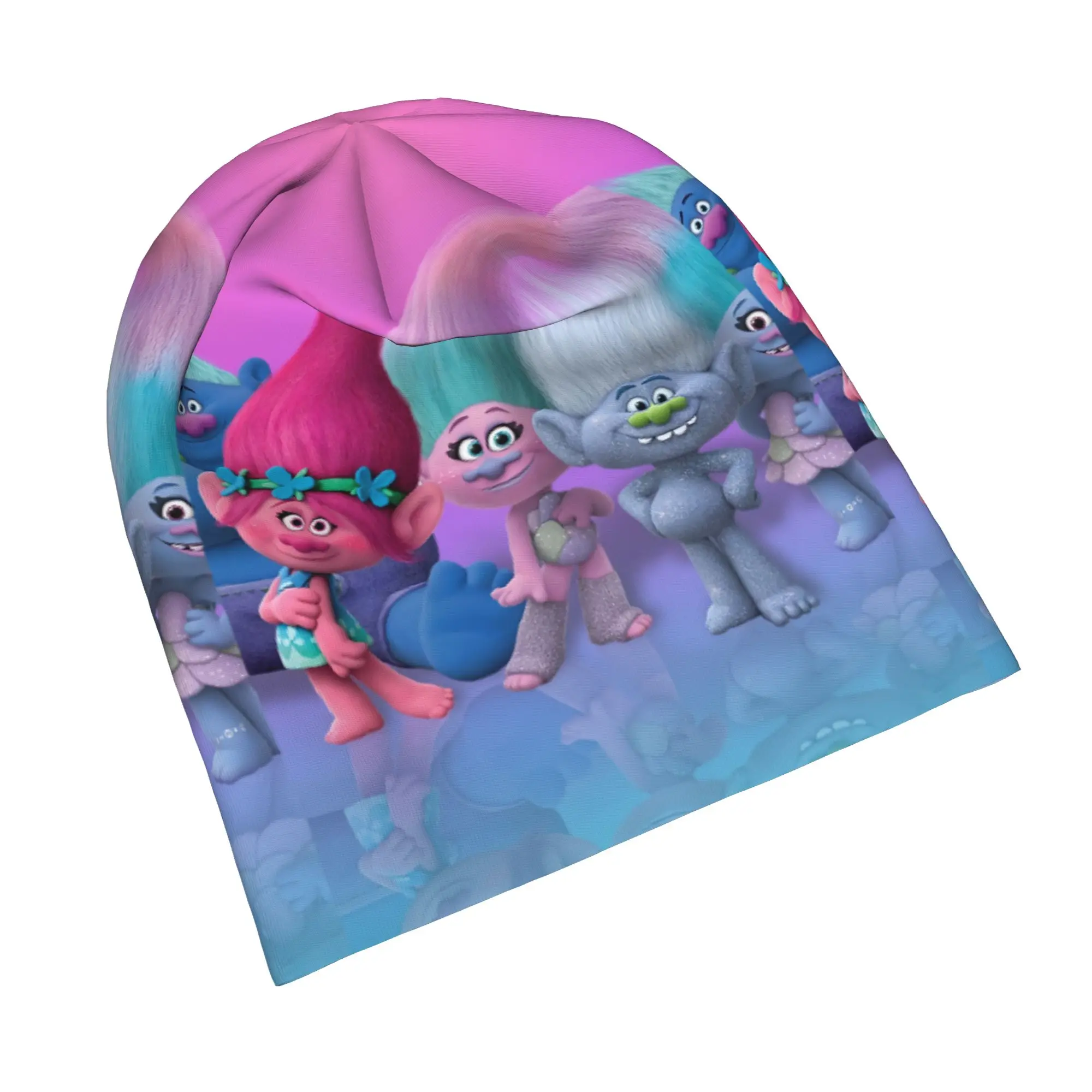 Troll Doll Cartoon Skullies Beanies Hats Branch Poppy Hip Hop Unisex Street Caps Warm Thermal Elastic Bonnet Hats