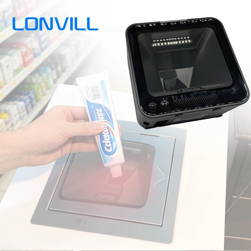 LONVILL Large Depth of Field EAN 13 5 to 270mm QR 0 to 200mm Embedded Cashier Barcode Scanner Module for Grocery Store Checkout