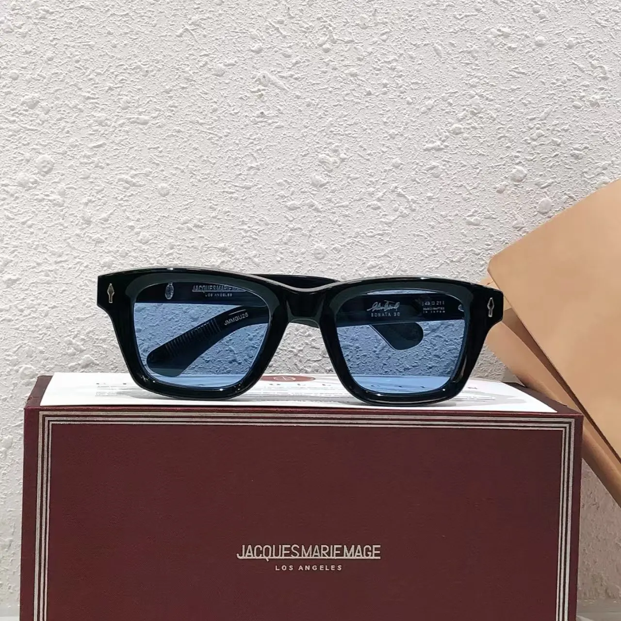 جديد سوناتا جاكيز ماري ماج مصمم مربع اليدوية خلات نظارات الموضة Uv400 اليابان للجنسين النظارات الكلاسيكية سميكة