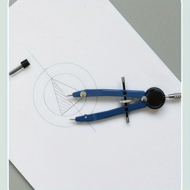 Simple Pratical Pfofessional Metal Compass Set With Lead core Math Geometry Circle Drawing Tools Office Supplies Stationery Gift