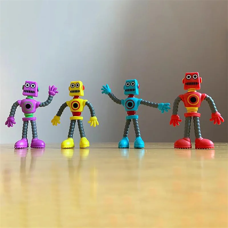 Flexible Bendable Figures Robot Toy Decompression Transfiguration Doll Desktop Decorations Versatile Toys With Various Shapes