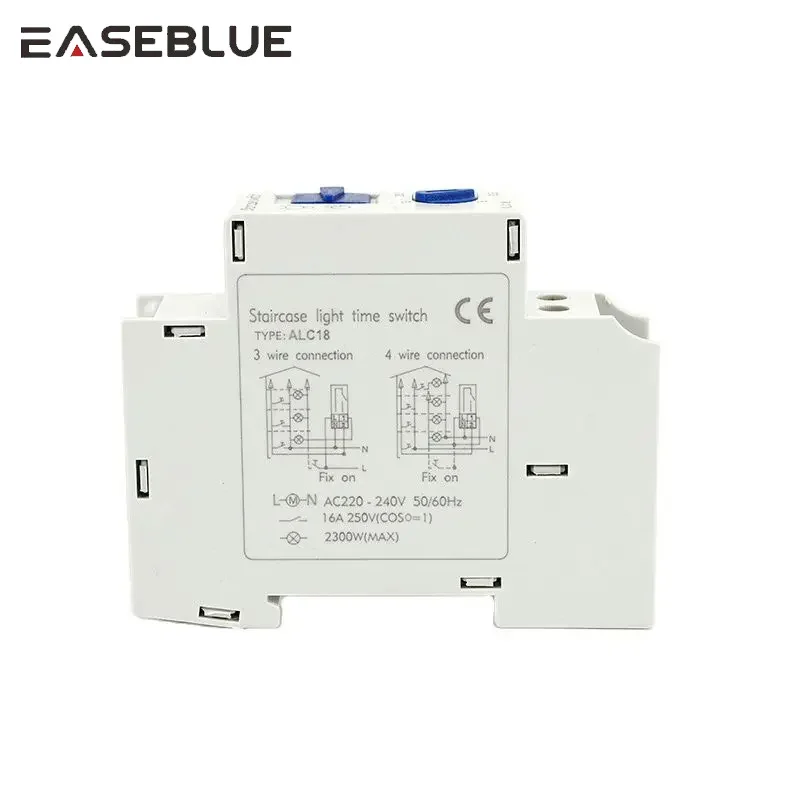 Din Rail Staircase Lighting Timer Switch 16A 220VAC for Corridor Lighting Mechanical Din Rail timer ALC18 Timer Relay Factory