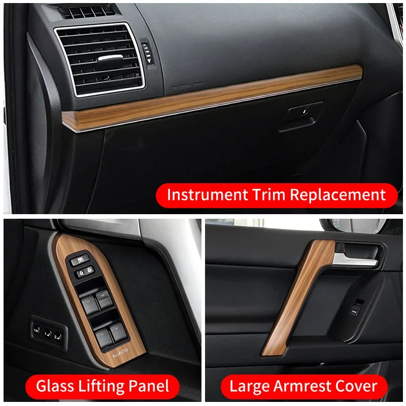 For 2010-2023 Toyota Land Cruiser Prado 150 LC150 Car Interior Door Handrail Replacement Parts Upgrade Modification Accessories