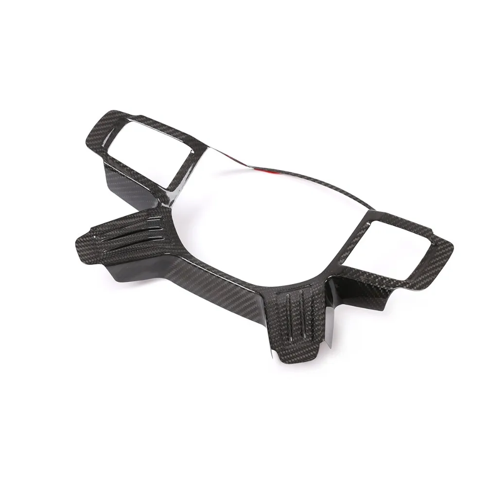 

Real Carbon Fiber Car Steering Wheel Decorative Cover Trim Sticker for Land Rover Defender 90 110 130 2020-2021 Accessory