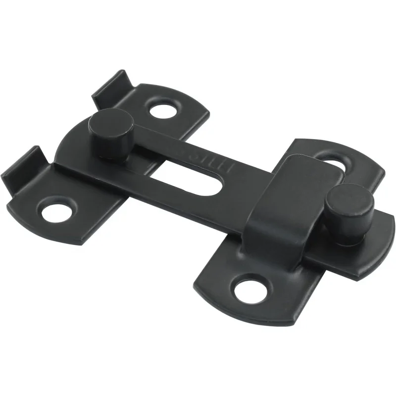 2 แพ็ค Flip Lock, 2.76*1.99 Barn ประตู, สีดําเลื่อนฮาร์ดแวร์ประตูสลัก, Bi-fold ประตู