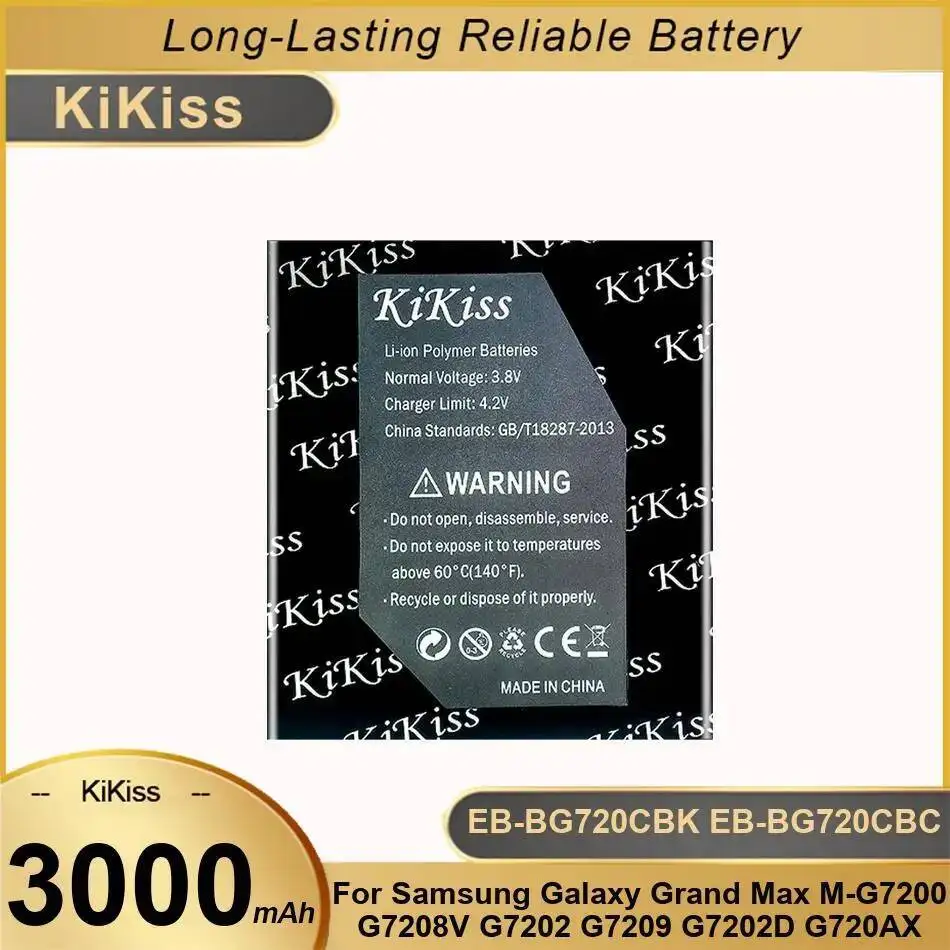 

Аккумулятор мобильного телефона EB-BG720CBK EB-BG720CBC 3000 мАч для Samsung Galaxy Grand Max M-G7200 G7208V G7202 G7209 G7202D G720AX
