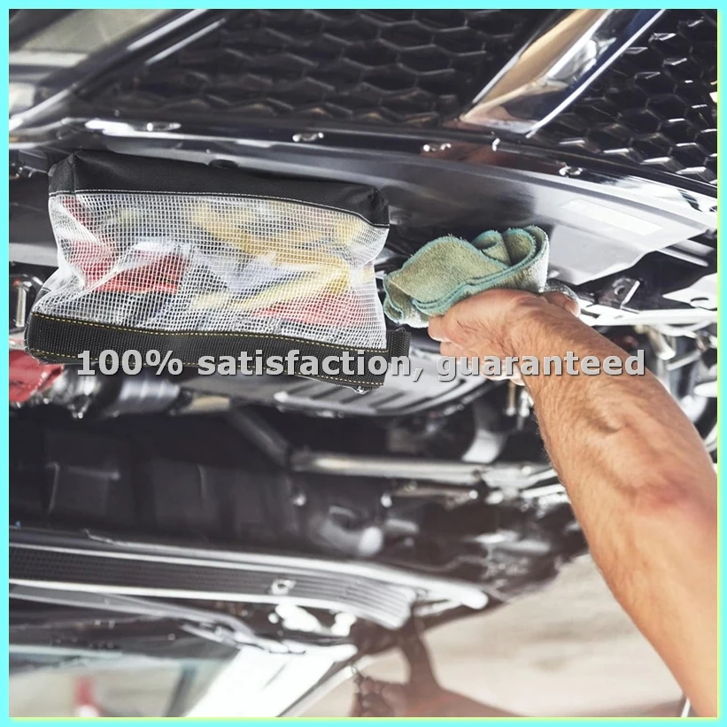 4 Bolsas Pequeñas con Cierre para Herramientas, Bolsa de Herramientas Portátil, Material de PVC Transparente, Bolsa de Banco, Impermeable y Antiestática-ABLA