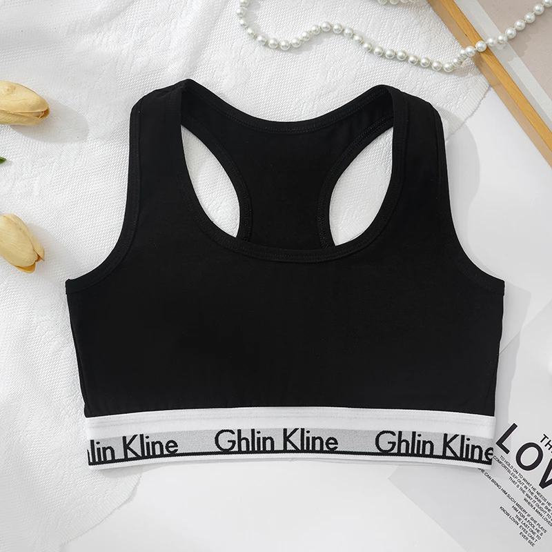2 Pcs Underwear with Bra Set For Female Cotton Sports Girl Tank Top and Briefs Kit S-XL
