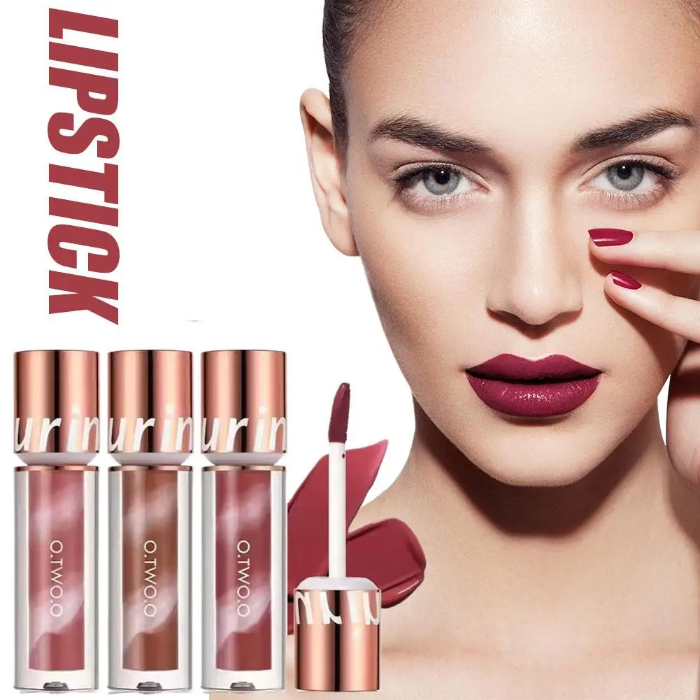 Lipstick Lip Gloss Makeup Waterproof Velvet Non-stick Long Liquid Lip Lip Tint Cup Lasting Sexy Colors 8 Stick Red Matte H4Y2