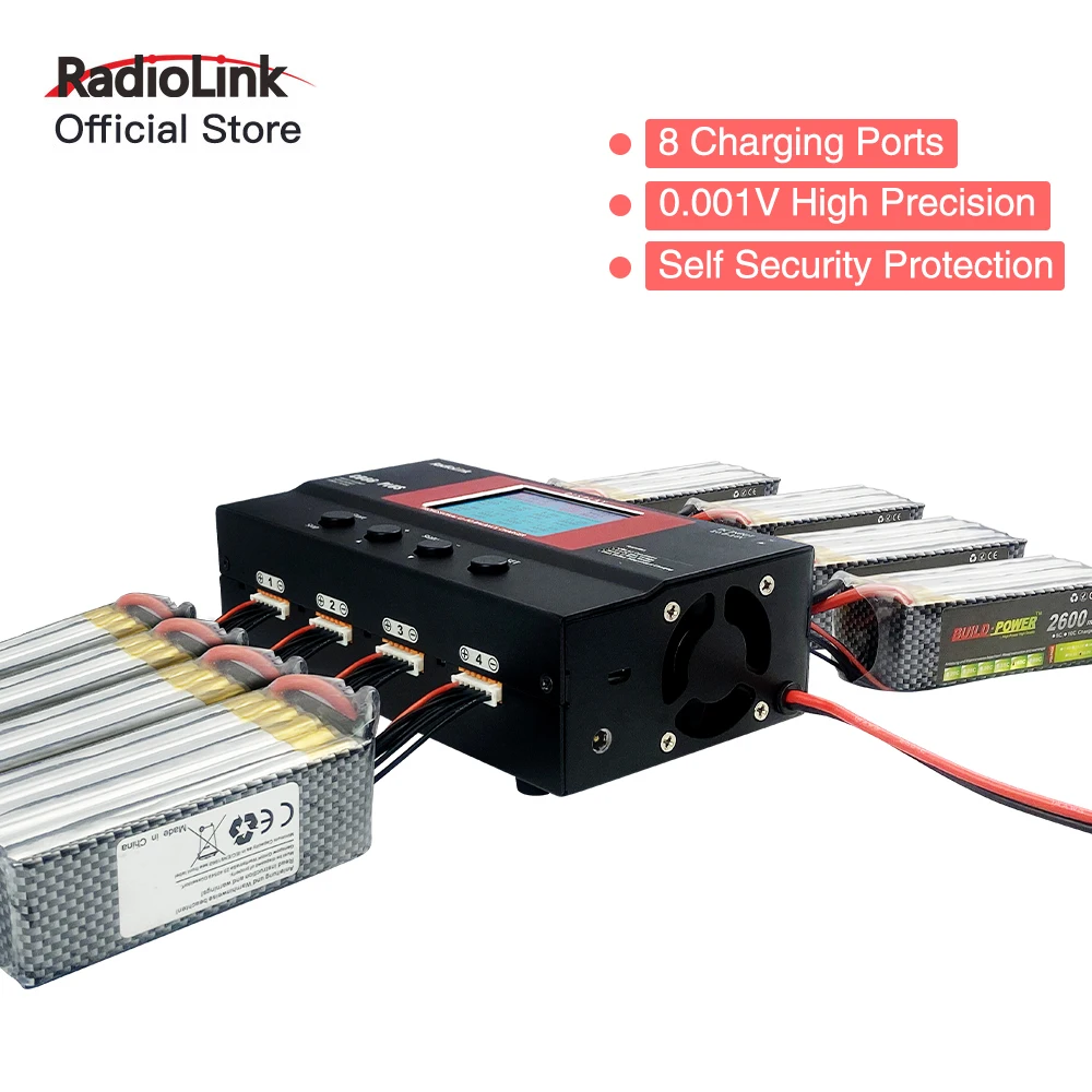 Radiolink Balance Charger CB86 Plus 1s-6s LiPo Lithium Battery Professional Charger 0.1-6A for FPV Drone Controller Transmitter