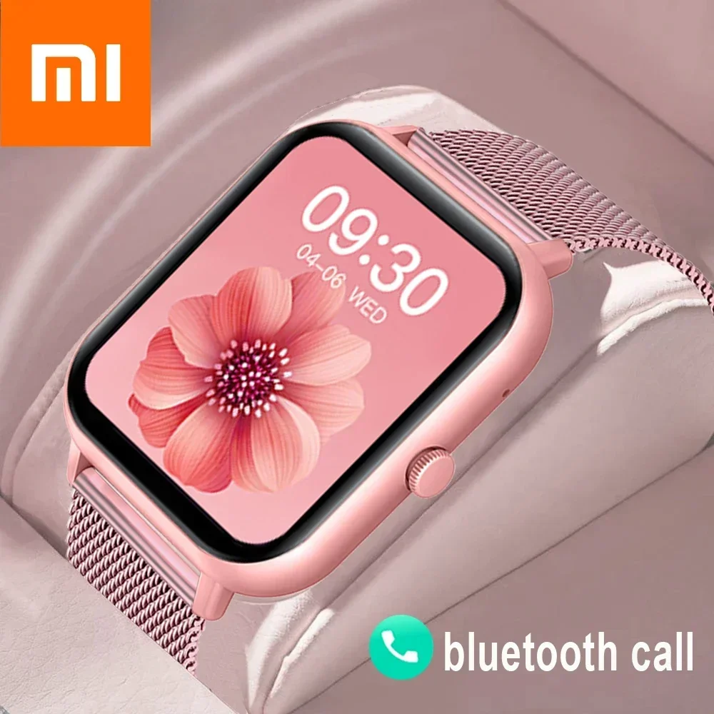 Xiaomi Call Smart Watch Women Custom Dial Smartwatch For Android IOS Waterproof Bluetooth Music Watches Touch Bracelet Clock