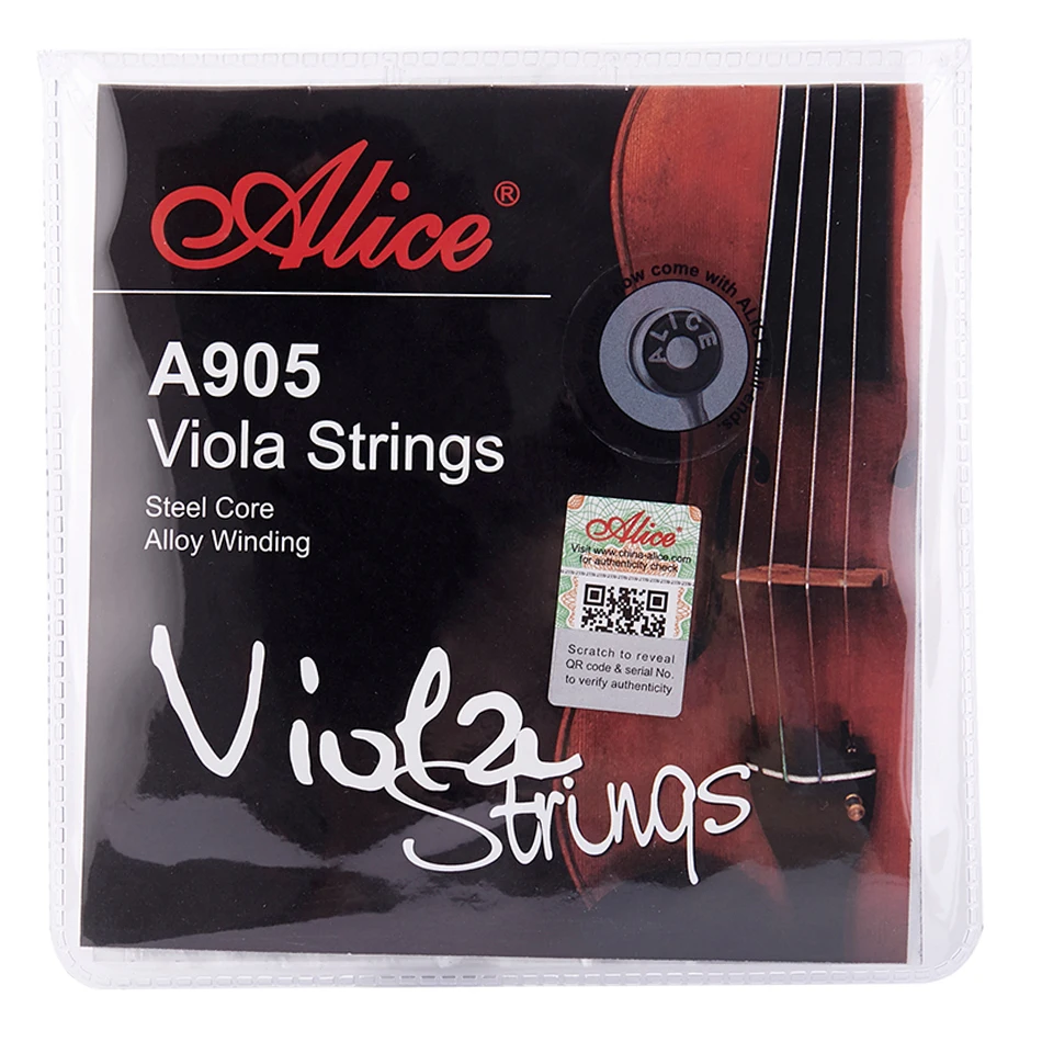 Alice A905 Altvioolsnaren Set Ni-Fe Winding Steel Core 1st-4th Volledige Set