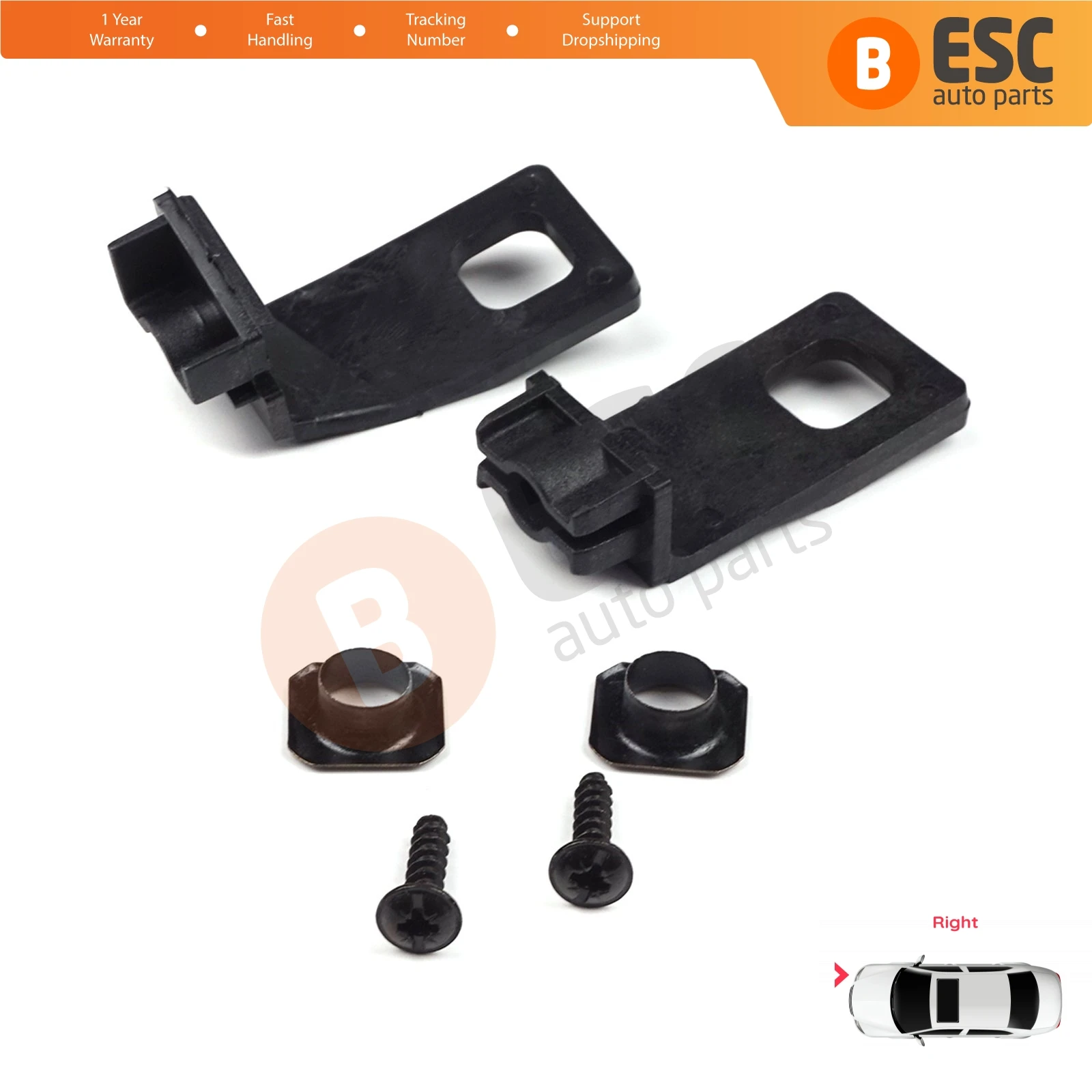 EHL502 Headlight Holder Mount Repair Bracket Tab Set Right Side for VW Golf MK4 A4 1J HB Sedan Estate 1997-2006 1J0998226