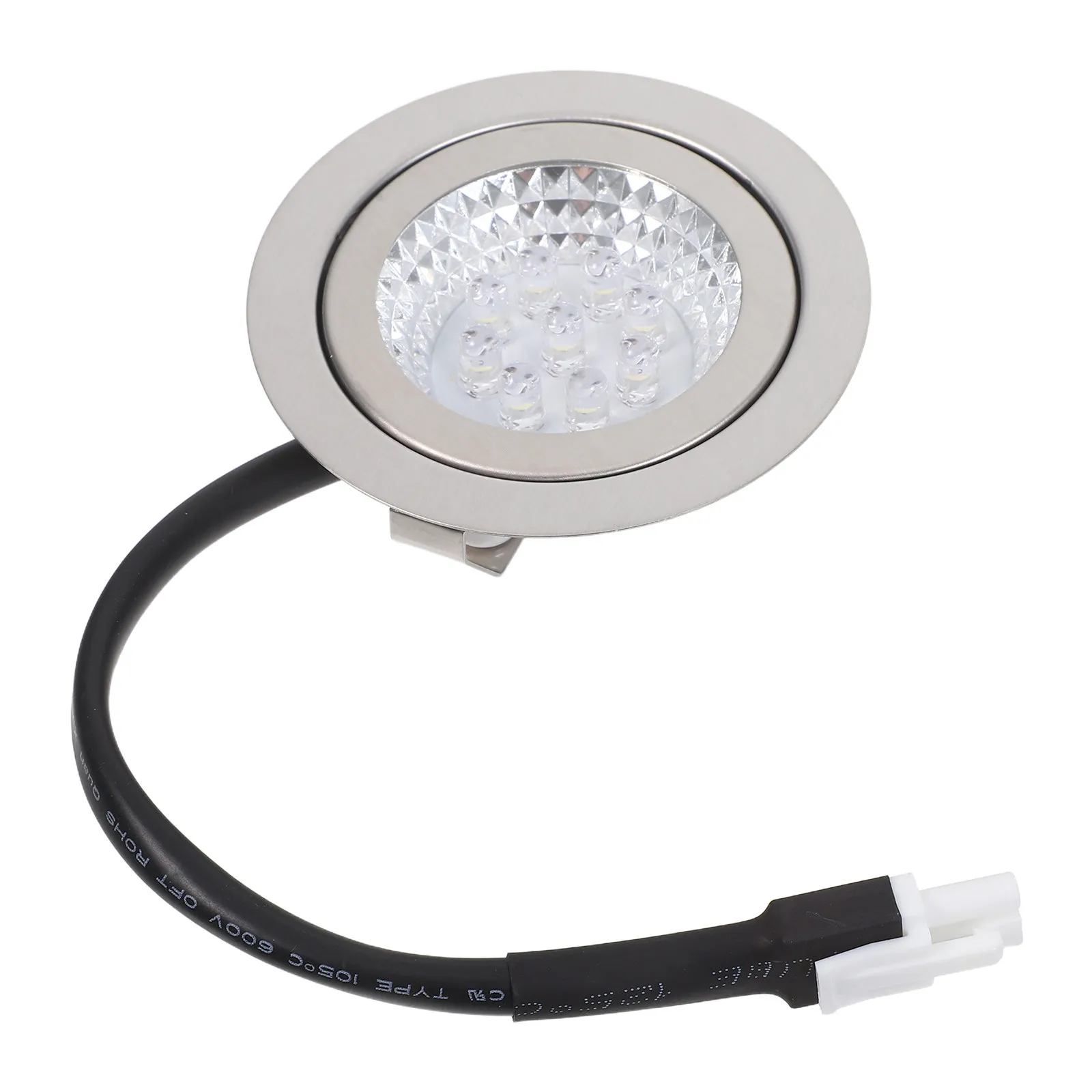 68mm Round Recessed LED Kitchen Hood Light Bulbs – Bright White, Plastic Socket for Stove Vent Range Hoods