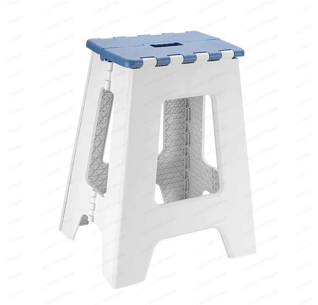 Portable Outdoor Folding Stool High Dining Chair Plastic Thickened Bathroom Small Bench