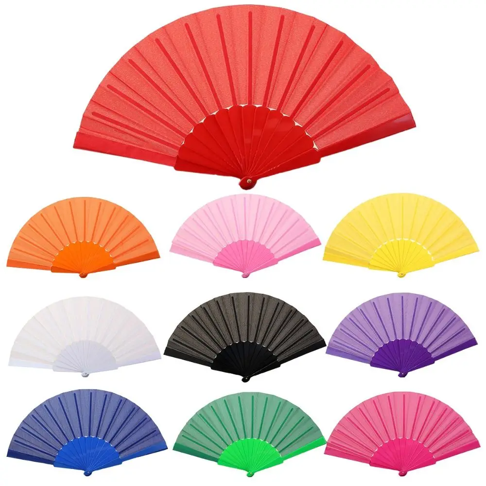 Elegant Folding Fan Portable Cloth Hand Fan Foldable Silk Fan Handheld for for Weddings Travel Party Dancing Cosplay