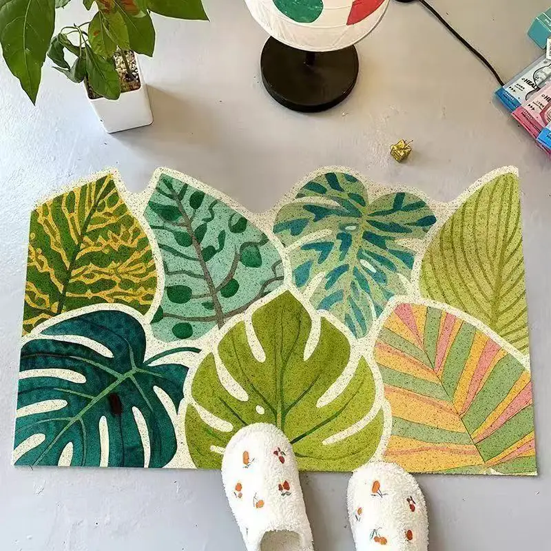 MELLON Green Forest Entryway Doormat Toilet Absorbent Water-absorbent Quick-drying Non-slip Floor Mats Wear-Resistant Mats