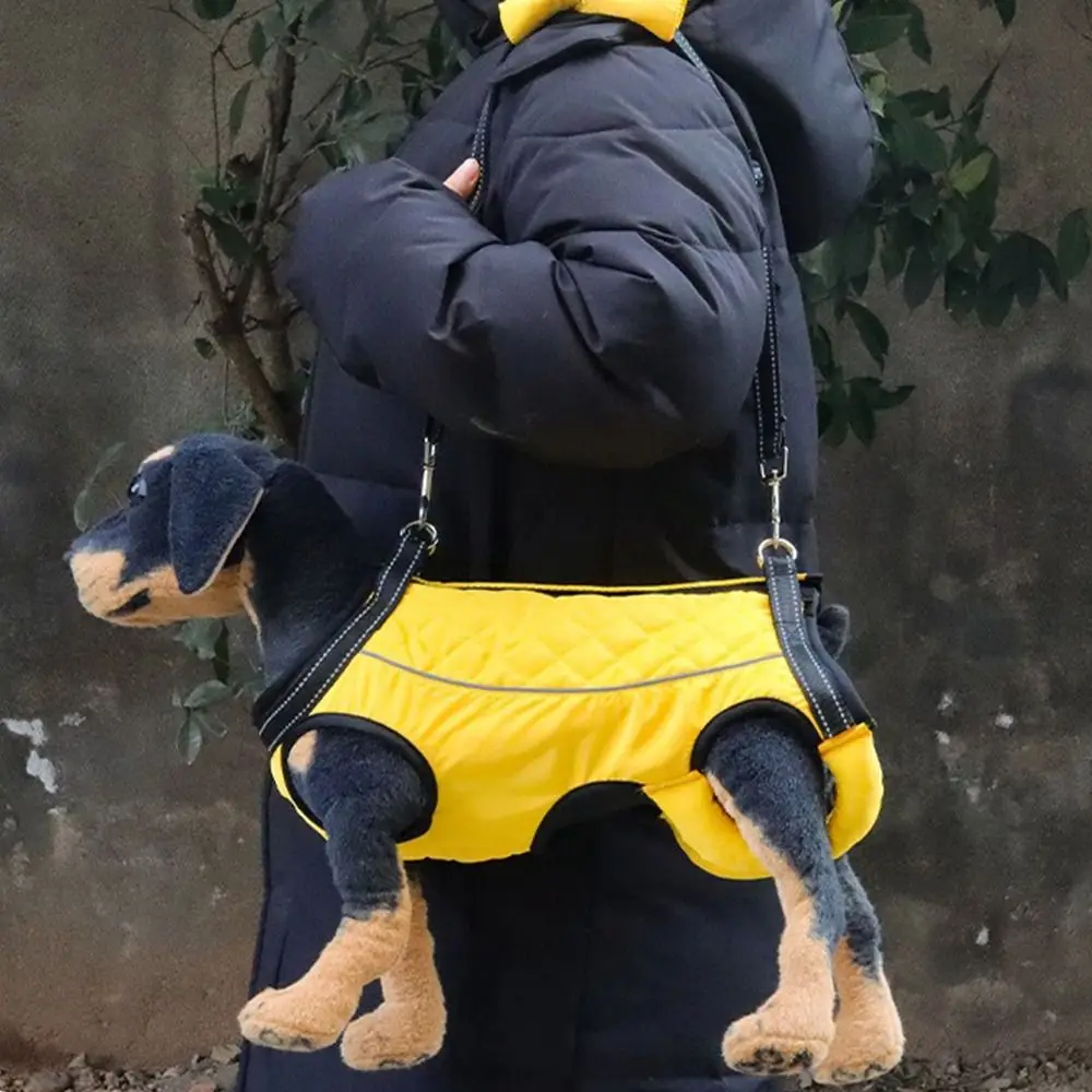 Adjustable Strap Dog Lifting Harness Thicken Handle Breathable Dog Sling Carrier Comfortable Legs Support Pet Walking Aid Straps