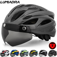 Lumiadra Bicycle Helmet with Taillight MTB Road Cycling Helmet Outdoor Sports Adults Ultralight Safely Cap Mountain Bike Helmet