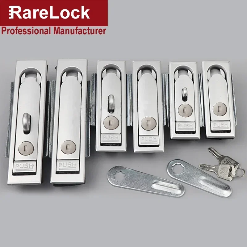 Handle Cabinet Key Lock Zinc Alloy for Bus Truck Car Trunk Electronical Locker Air Box Rarelock MS213 g