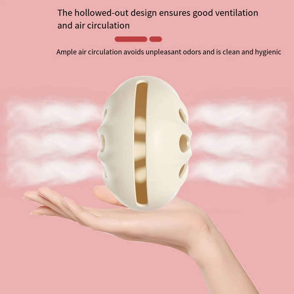 多穴ビューティーエッグ収納ケースシリコーンウェットドライ両用通気性防塵メイクスポンジホルダーProtable化粧ツール